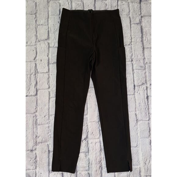 ATHLETA Gray Wander Slim High Rise Back Zip Pants {353450} Size 8 - Picture 1 of 5